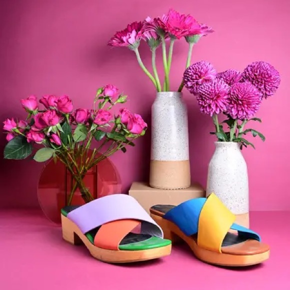 Charlotte Stone Colorblock Amos Sandal - Picture 3 of 10